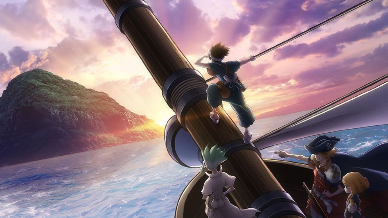 انمي Dr. Stone الموسم الثالث الحلقة 8